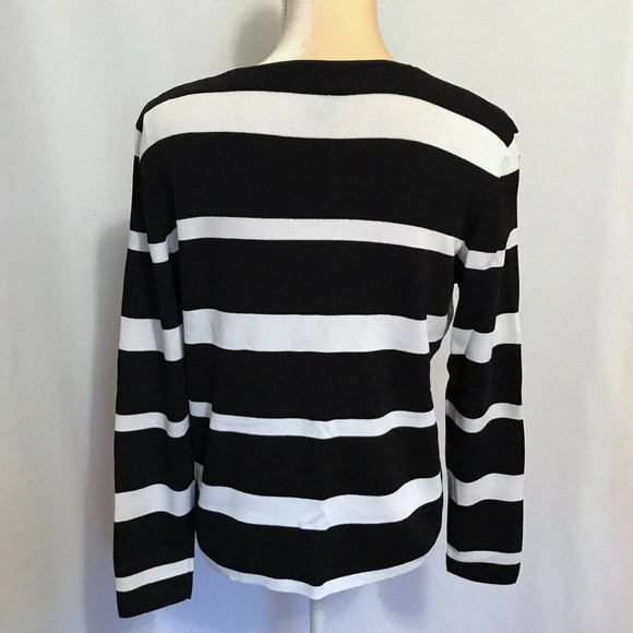 Vintage Due per Due Striped Cardigan M - Picture 6 of 7